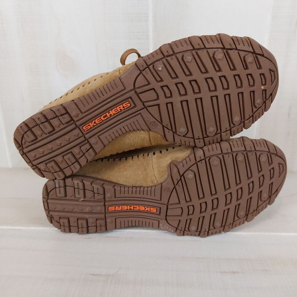 Skechers Totem Pole Moccasin Boots Women's Sz 7.5 Brown Suede Faux Fur Lining - Picture 7 of 8